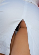 Seeing Carmella's butt crack and bulging pussy through the split in her white skirt may just have been the best part of this awesome scene