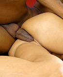 Lisa Ann gets spoon fucked by a black guy