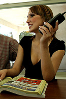 Mindy Main and Billy check the yellow pages