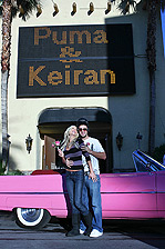 Newly weds Kieran and Puma